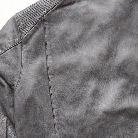 JOHN VARVATOS STAR USA BAND COLLAR LEATHER JACKET - Picture 7 of 10